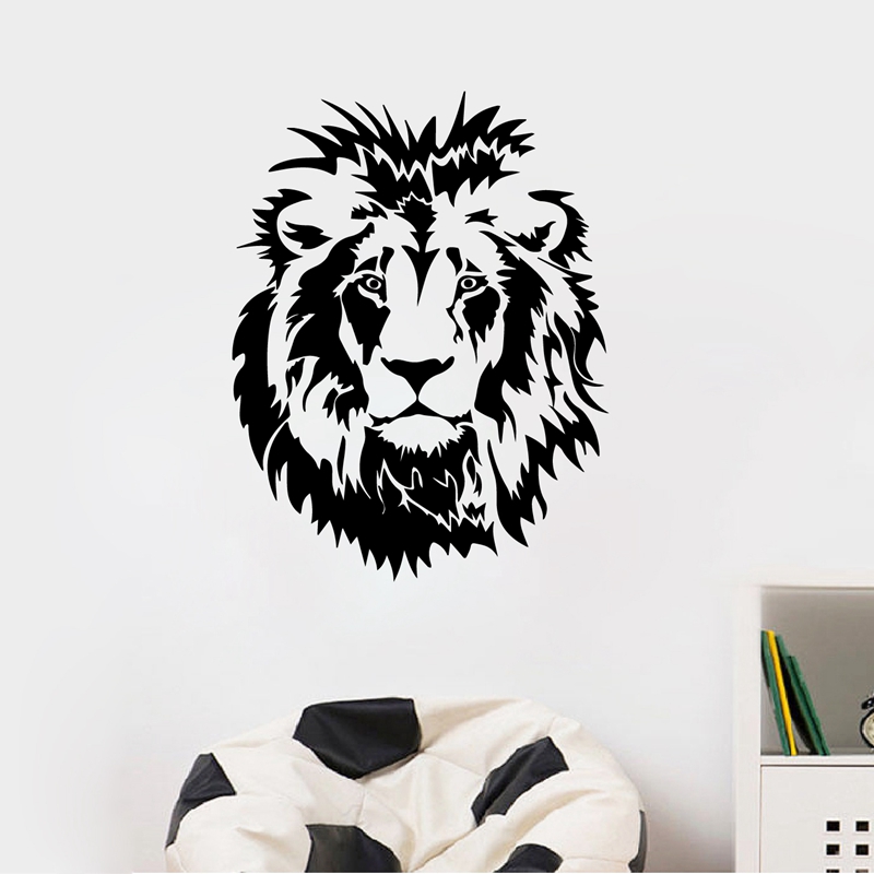 Office Furniture At Home - Đầu Sư Tử Decal Dán Tường