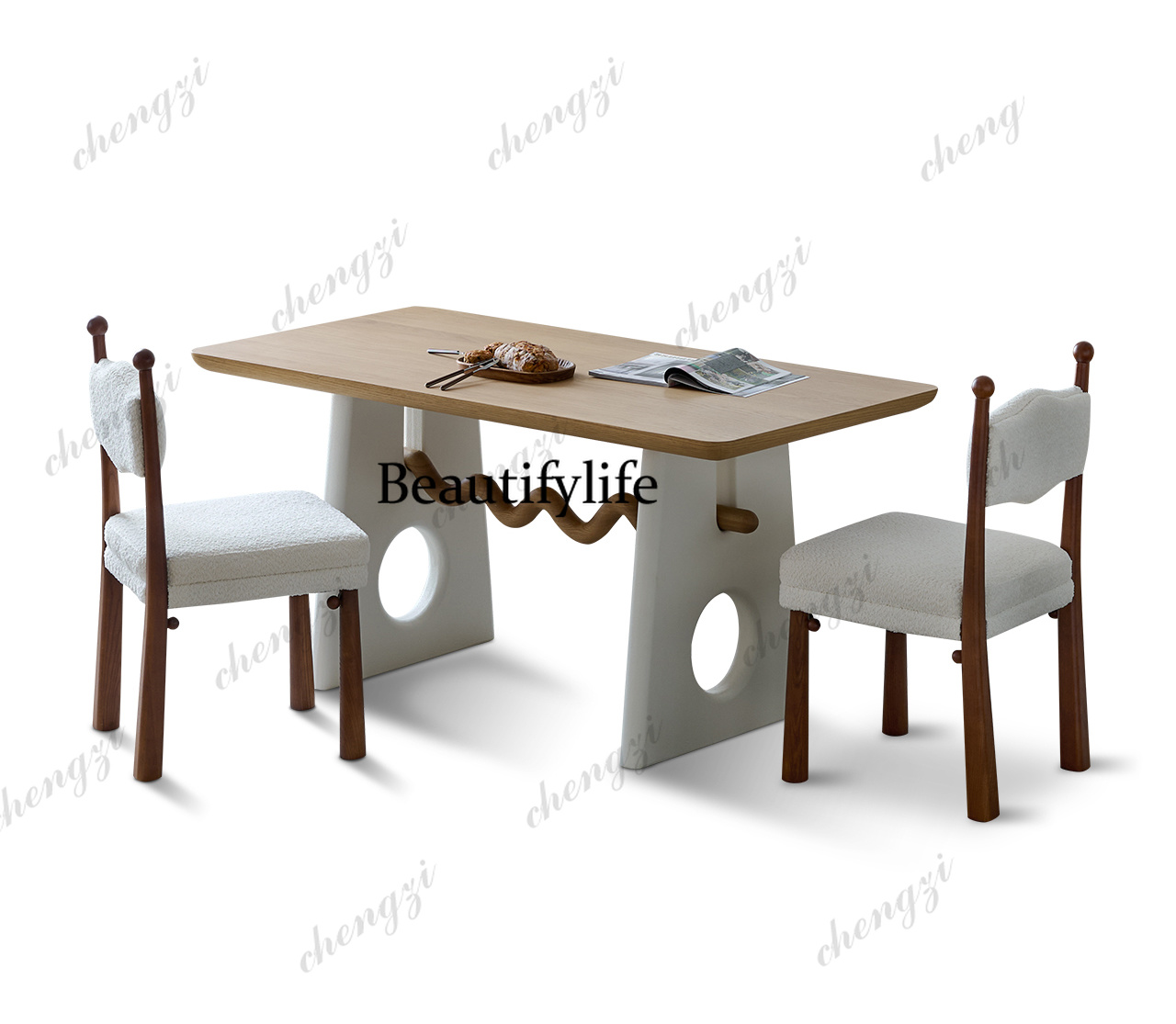 Office Furniture Services - Nordic Designer Dining Table Balcony Camping