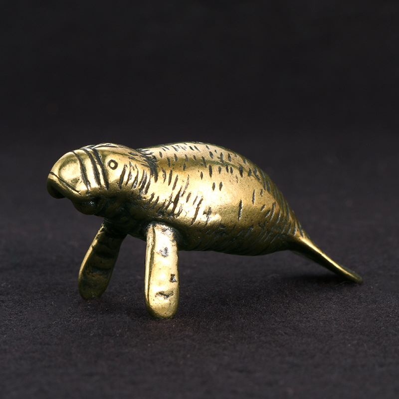 Office Furniture Suppliers - Brass Florida Manatee Decorative Figurines Vintage