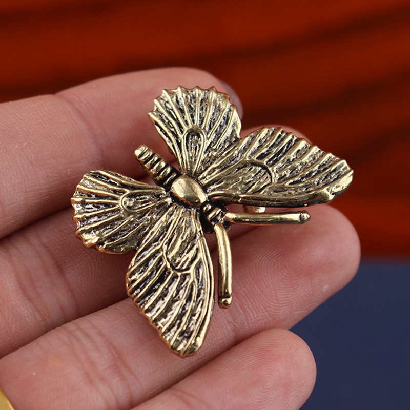 Office Furniture Suppliers - Brass Butterfly Statue, Insect Animal Model