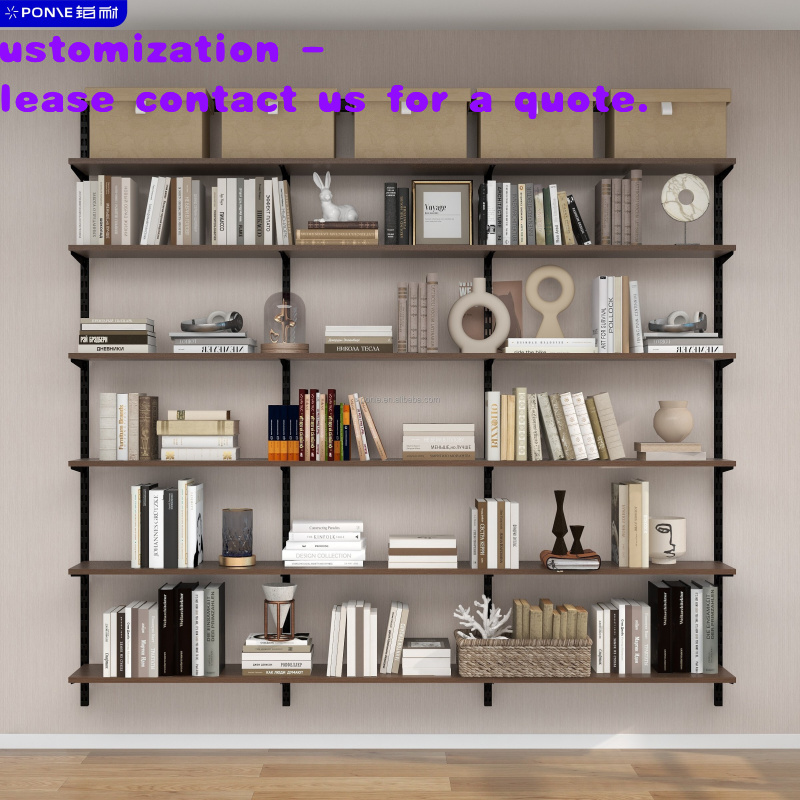 Office Furniture Set - custom.Simple Design2.0MWall-mounted Set Bookshelf，Belt6Shelf，Suitable living room