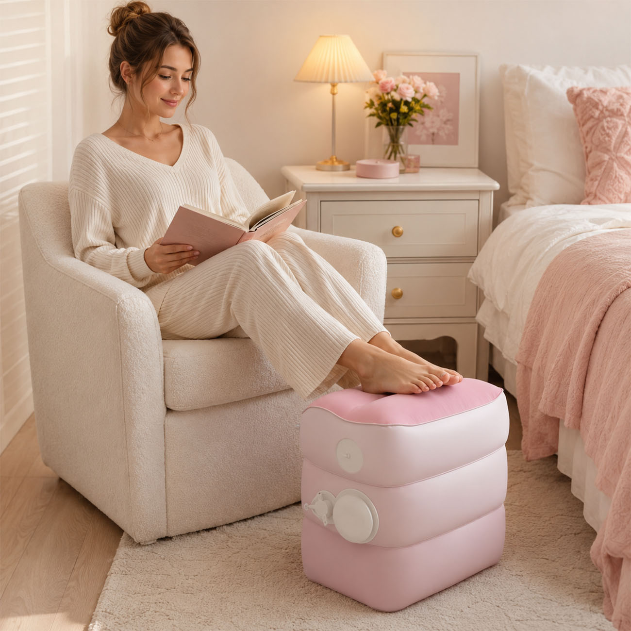 1PC Inflatable Foot Rest for A - đánh giá và giá Office Footrest Cushion