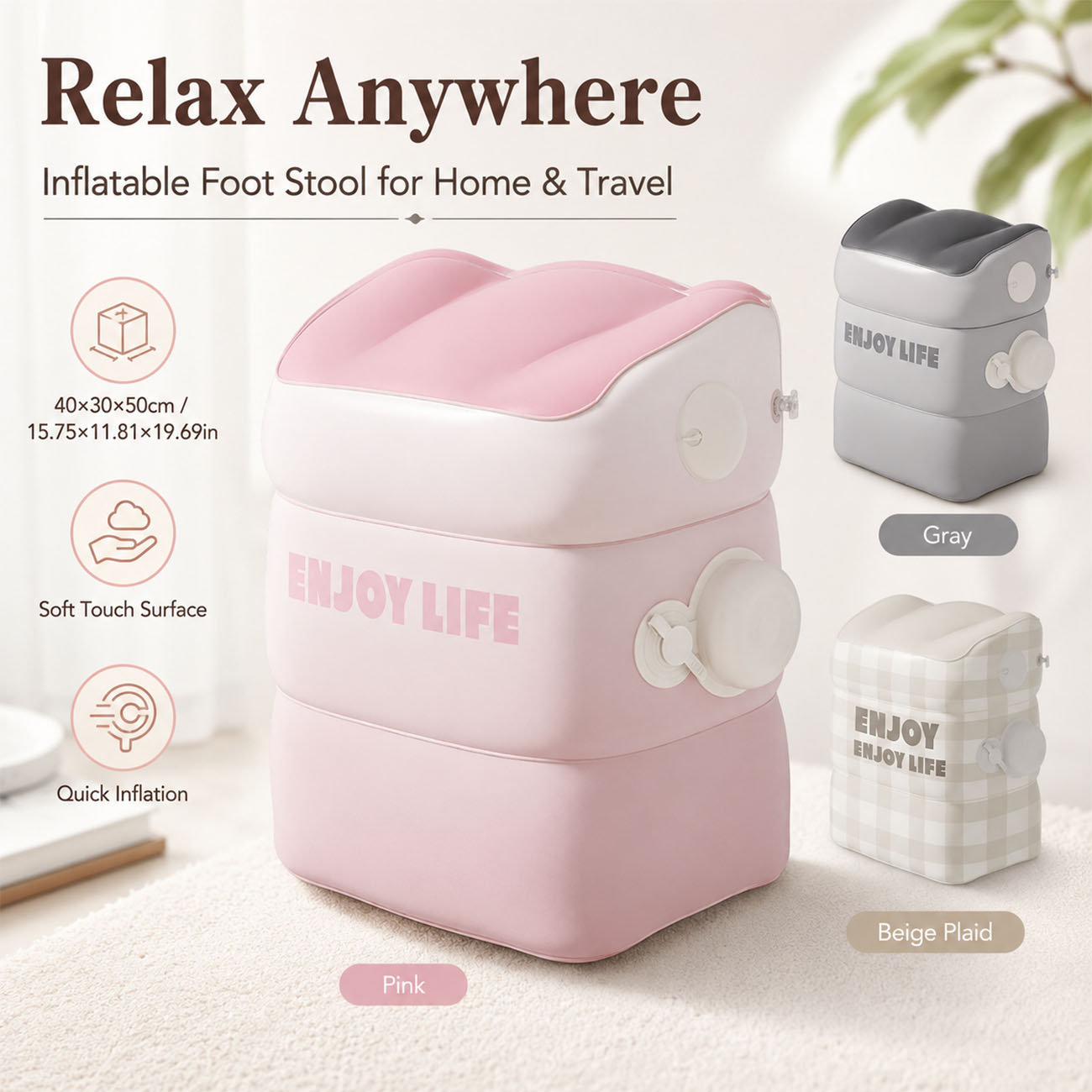 1PC Inflatable Foot Rest for A - đánh giá và giá Office Footrest Cushion