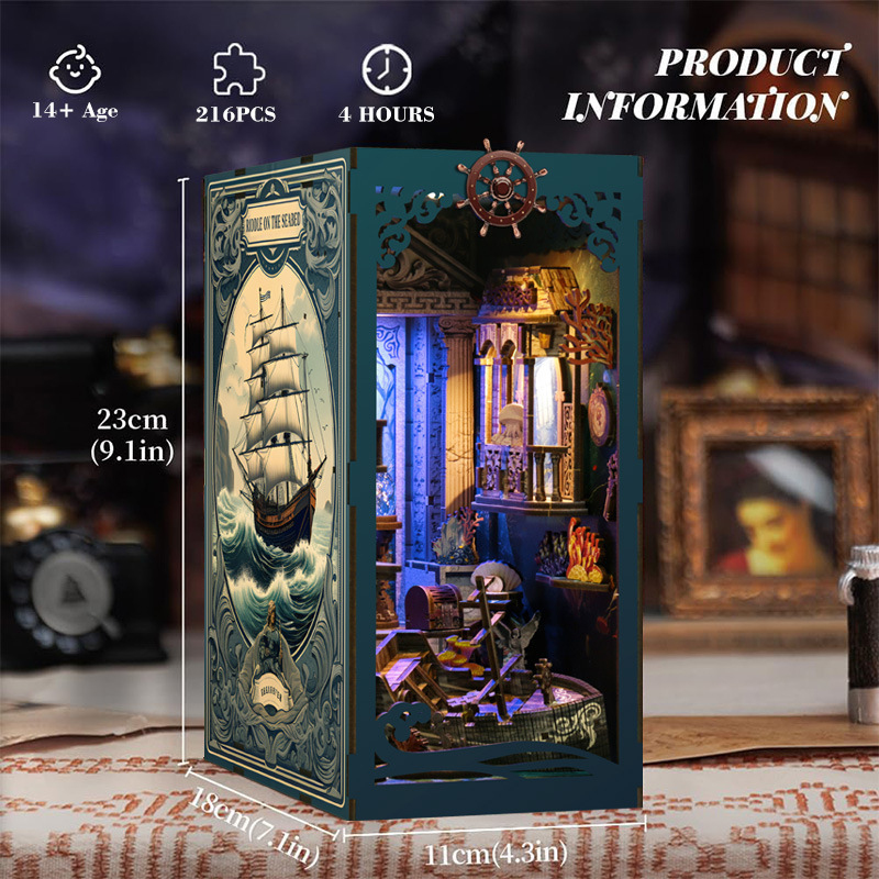 3D Wooden DIY Bookend Puzzle H - đánh giá và giá Office Furniture At Home