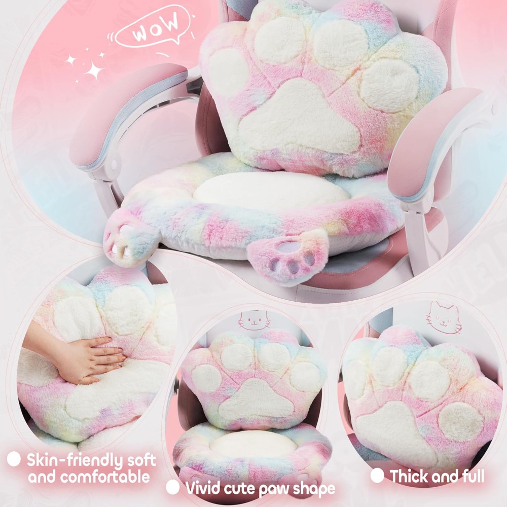 Gaming Chair Cute with Cat Ear - đánh giá và giá Office Footrest Cushion