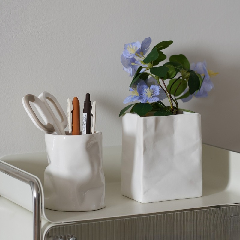 Makeup Brush Pot Ceramic Stora - đánh giá và giá Office Furniture Recycling