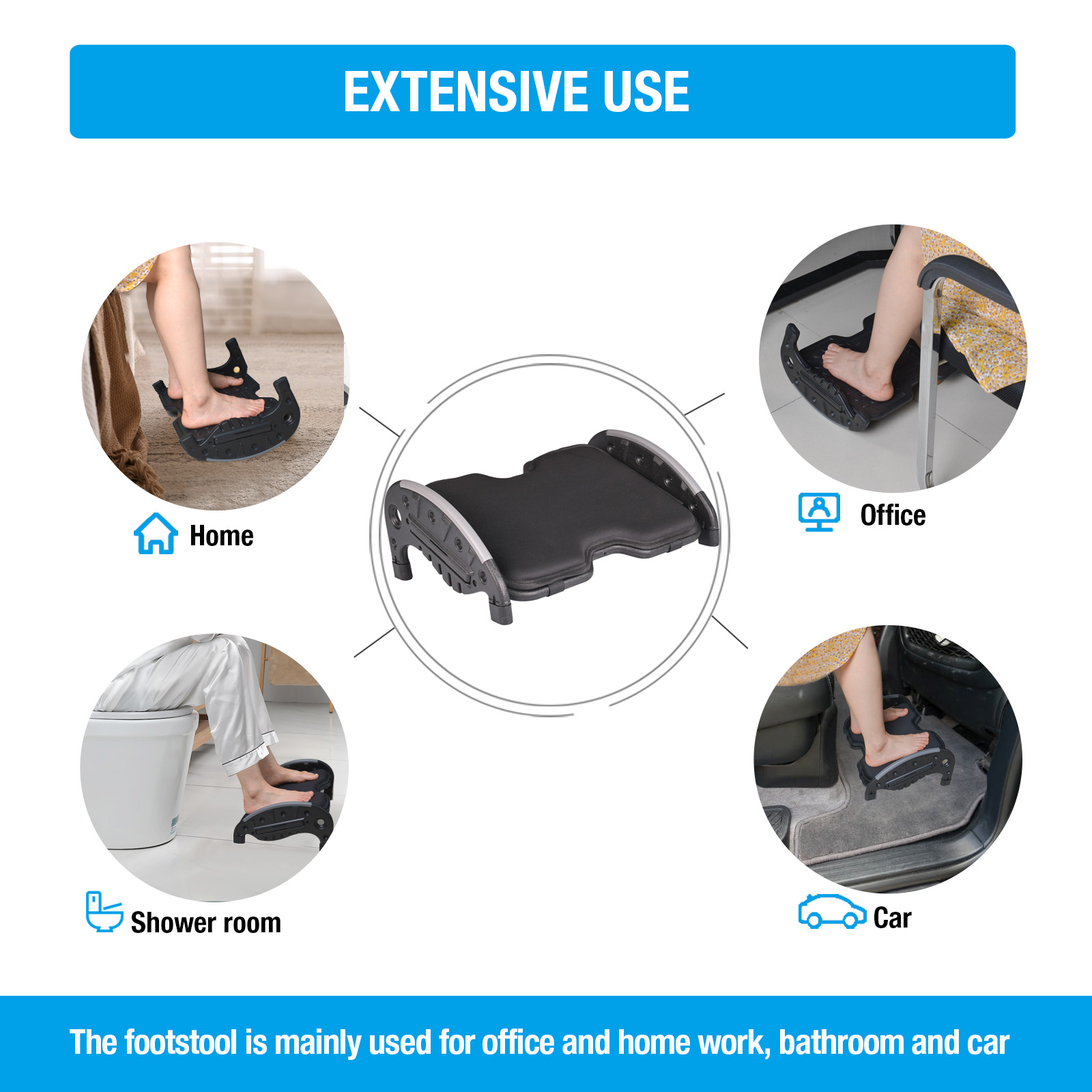 Foot Rest Stool For Under Desk - đánh giá và giá Office Footrest Cushion