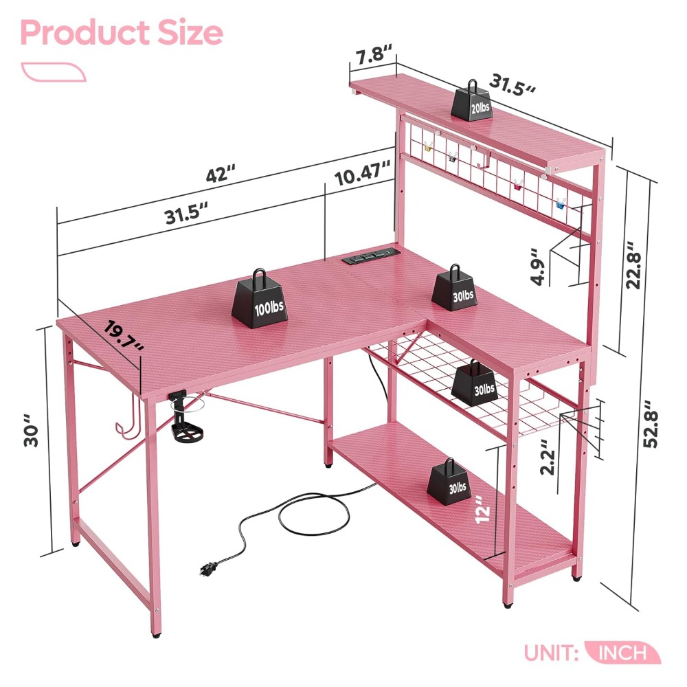 42 L Gaming Desk,Computer Desk - đánh giá và giá Office Furniture Suppliers