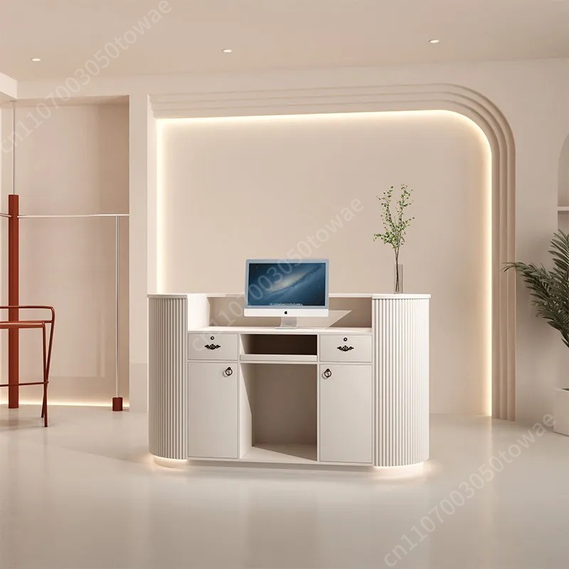 Curved Vertical Fluted Recepti - đánh giá và giá Office Furniture Suppliers