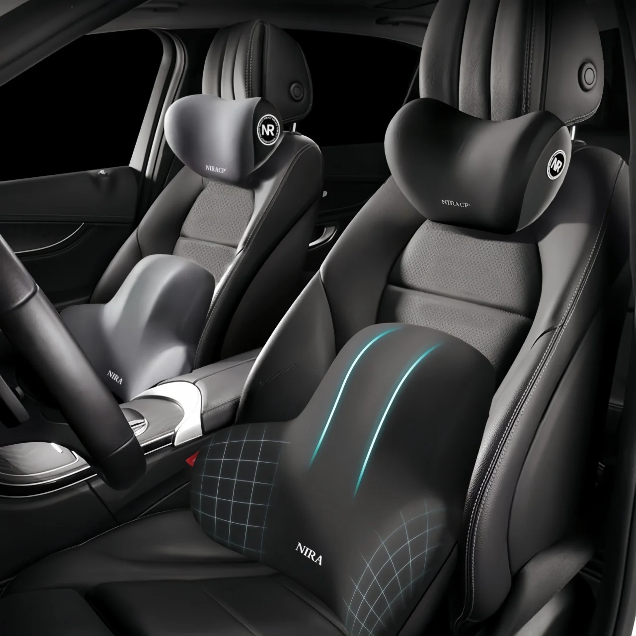 Car Seat Neck Pillow & Lumbar  - đánh giá và giá Office Furniture Set