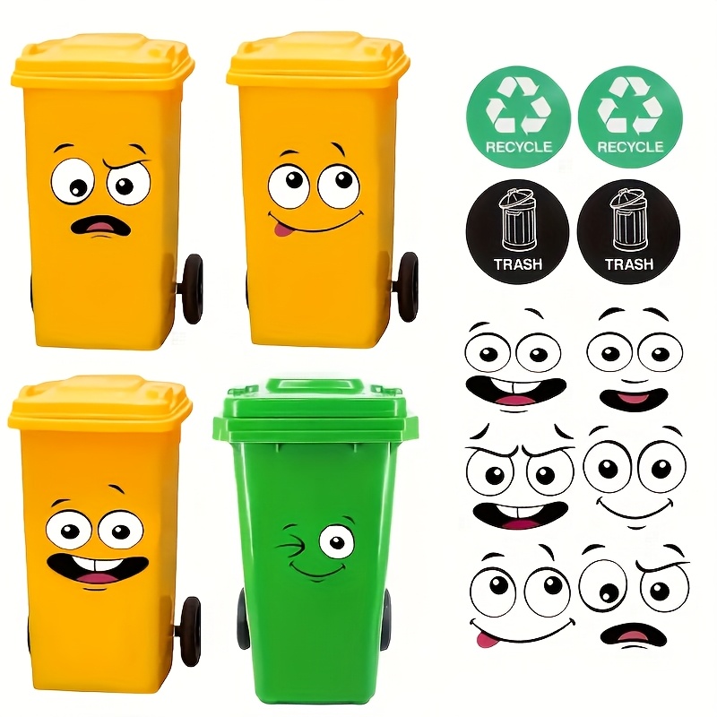4pcs Trash Can Stickers Recycl - đánh giá và giá Office Furniture Recycling
